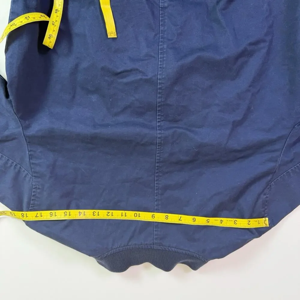 Banana Republic Bomber Jacket Men's M Blue Snap Front Minimalist Casual Flight